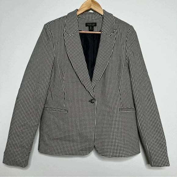 Rachel Zoe Jackets & Blazers - Rachel Zoe Houndstooth One Button Blazer Size Large